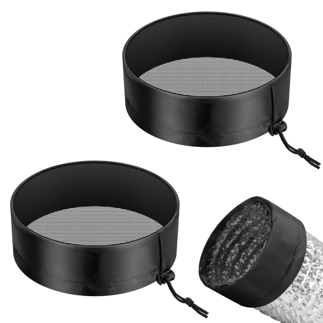 Vivosun Grow Tent Duct Filter Vent Cover w/ Elastic Band and Fixed Buckle, 2 Pcs