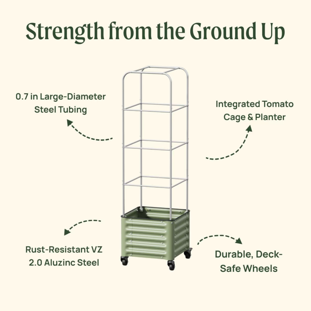Vego Classic Rolling Cube Tomato Planter