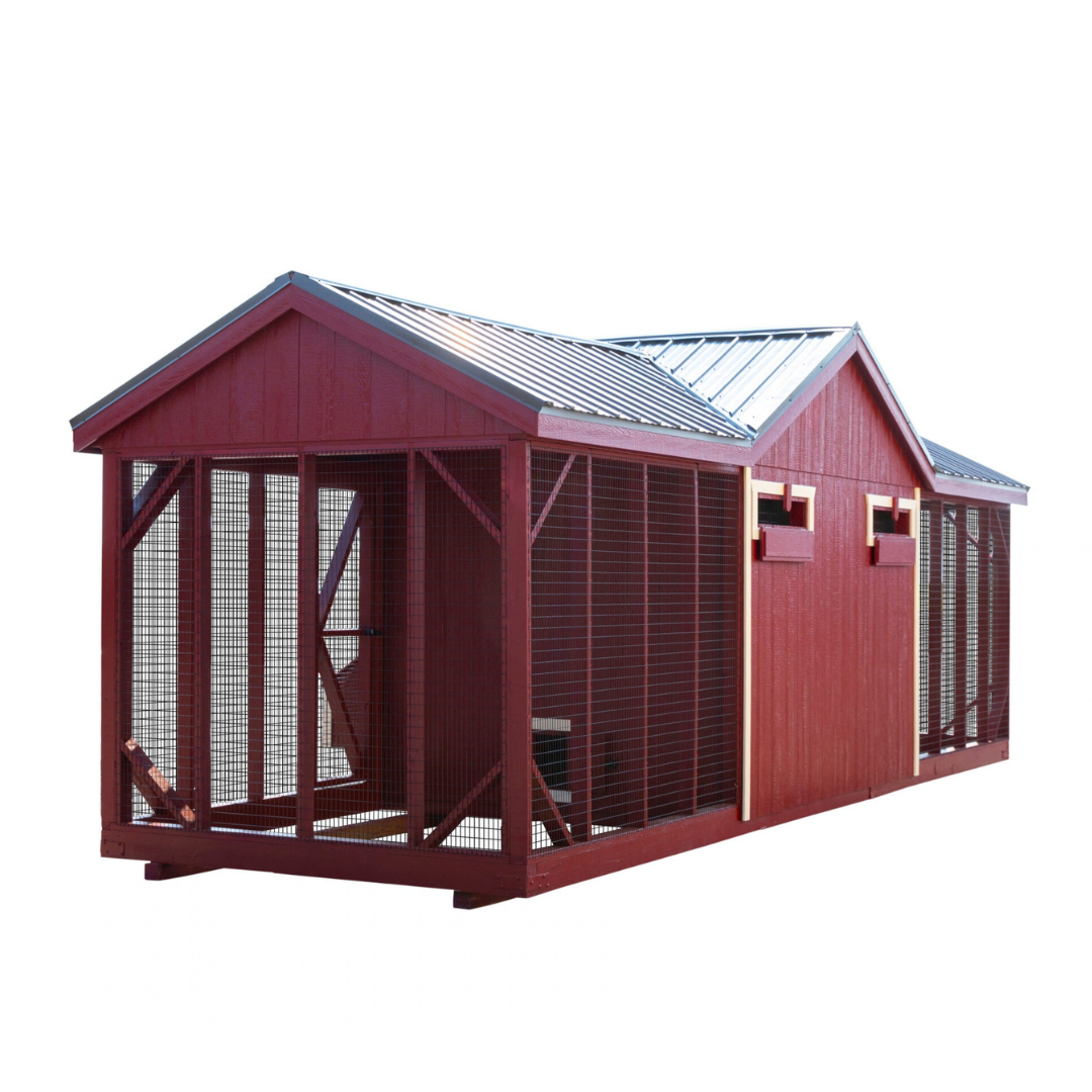 Bird in Hand 8×24 A-Frame Combination Chicken Coop