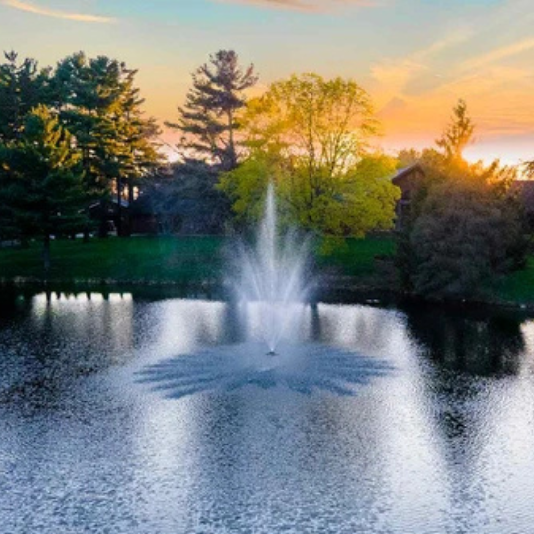 Scott Aerator Amherst Fountain For Small, Residential Ponds