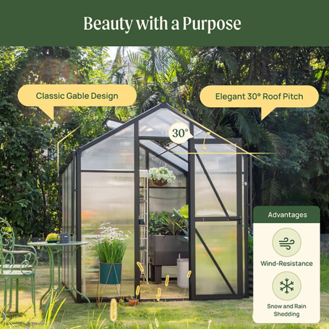 Vego Junior Victorian Greenhouse - 6.5ft Wide