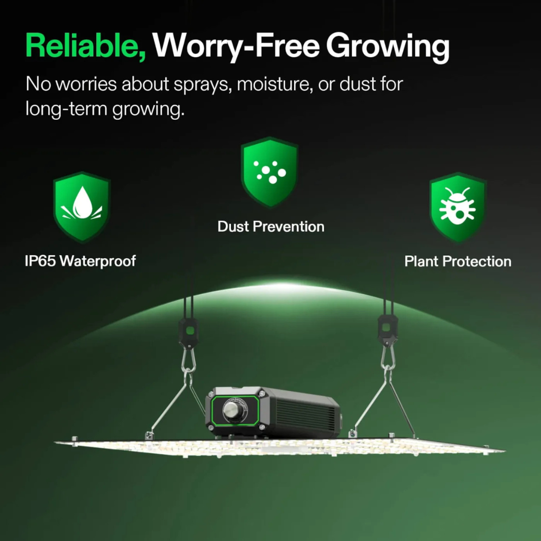 Vivosun LumaLight 150W LED Grow Light, Full Spectrum Plant Light, Smart Dimmable & High PPFD for Indoor Plants Seedling Vegetables Bloom