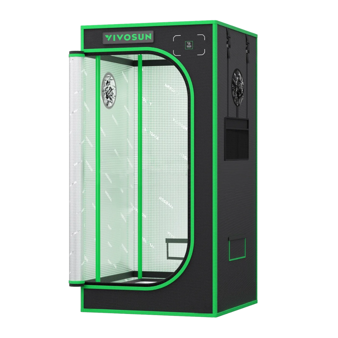 Vivosun Grow Tent Pro 2x2 P224, 1-2 Plants Use, Large Front Window, 24″ x 24″ x 48″, For Indoor Plants Growing