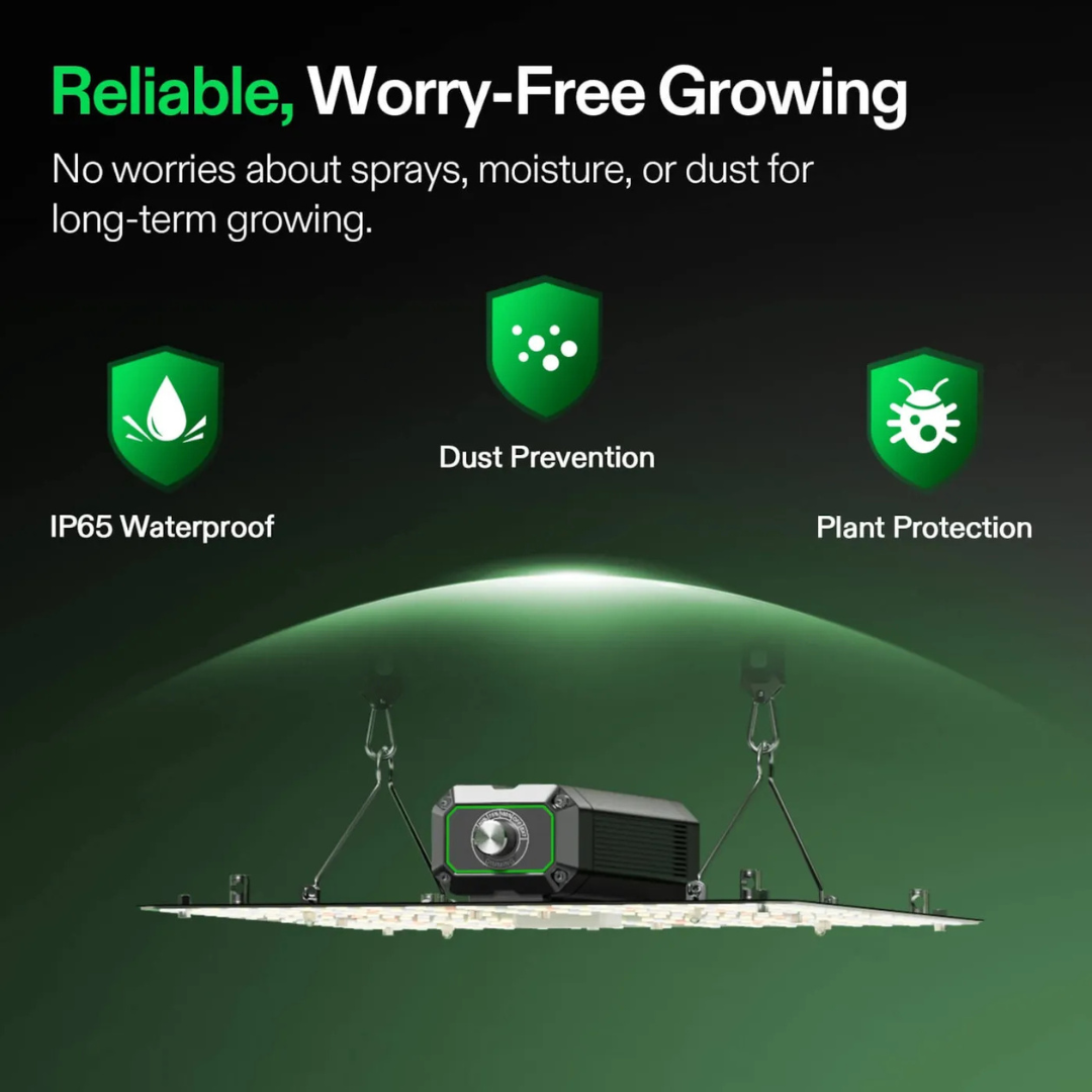 Vivosun LumaLight 100W LED Grow Light, Full Spectrum Plant Light, Smart Dimmable & High PPFD for Indoor Plants Seedling Vegetables Bloom