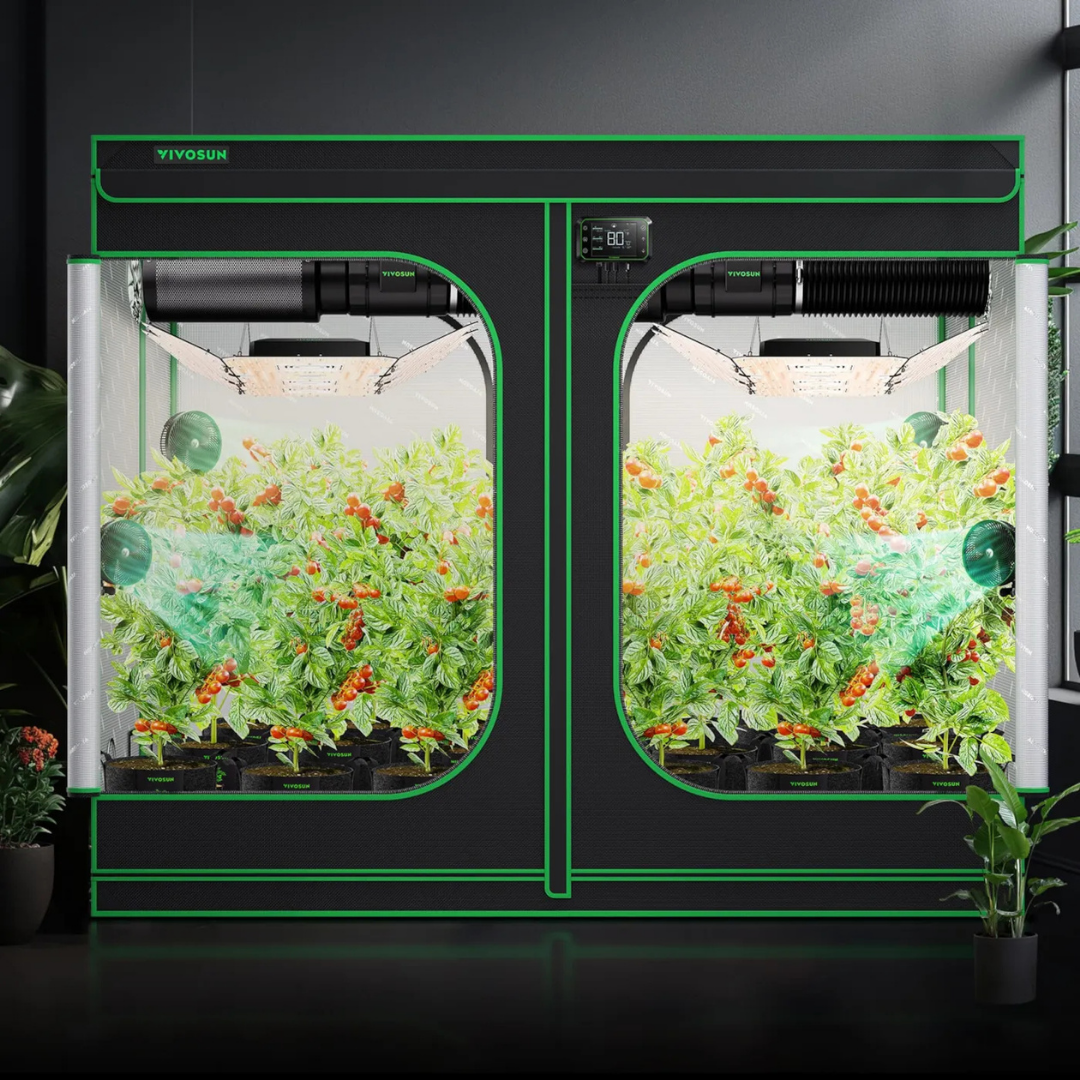 Vivosun Grow Tent 8x8 S888, 16-24 Plants Use, 600D Light-proof Oxford, 96″ x 96″ x 80″, For Indoor Plants Growing