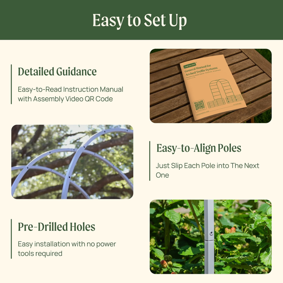 Vego Arched Trellis System