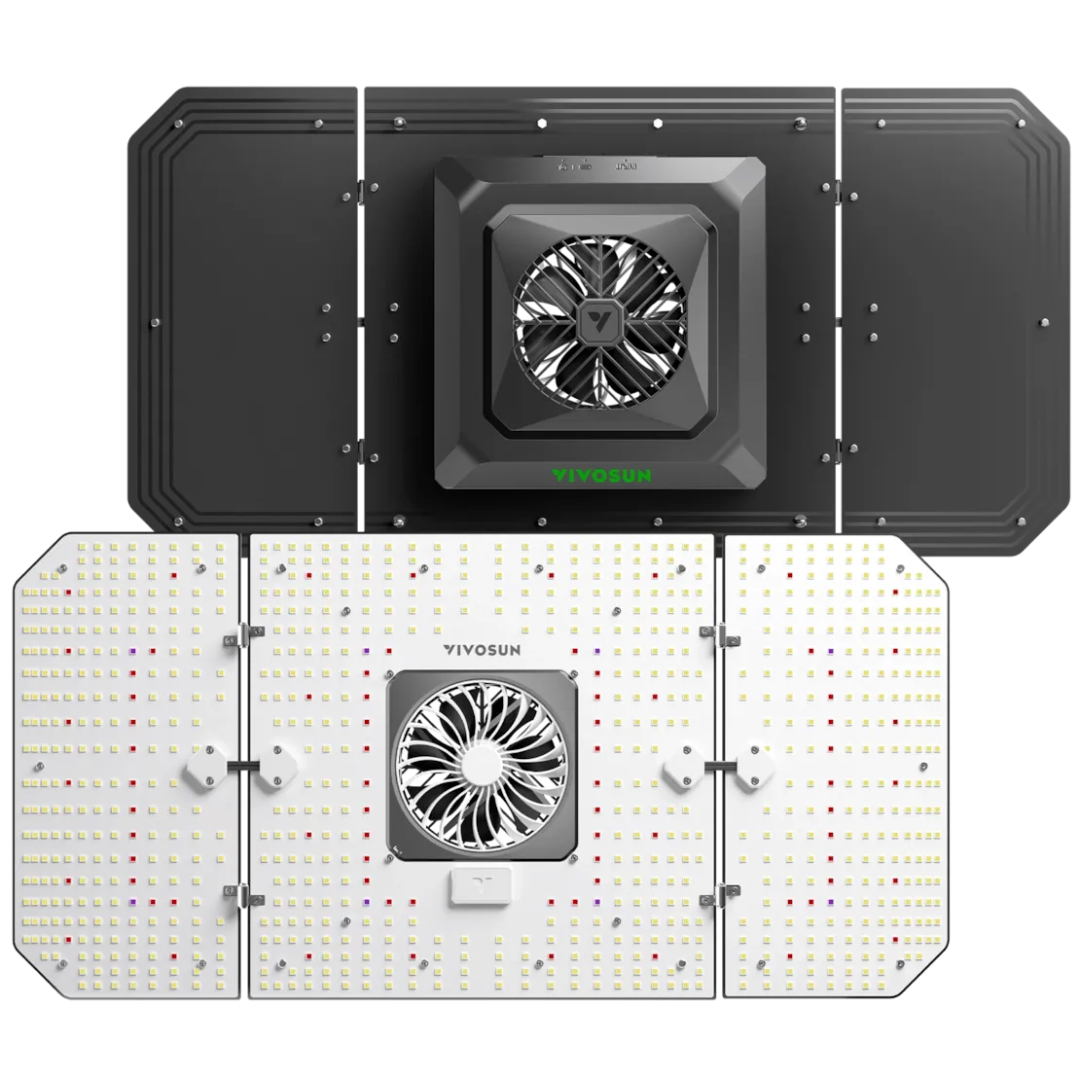 Vivosun AeroLight 240W LED Grow Light, Indoor Plant Light with Circulation Fan for Grow Tent Cooling Ventilation, Tunable Full Spectrum, Support App Control, GrowHub Compatible, 4x2ft Coverage