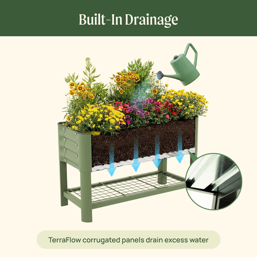 Vego Kids First Elevated Garden Bed - 1.3' x 3.0'