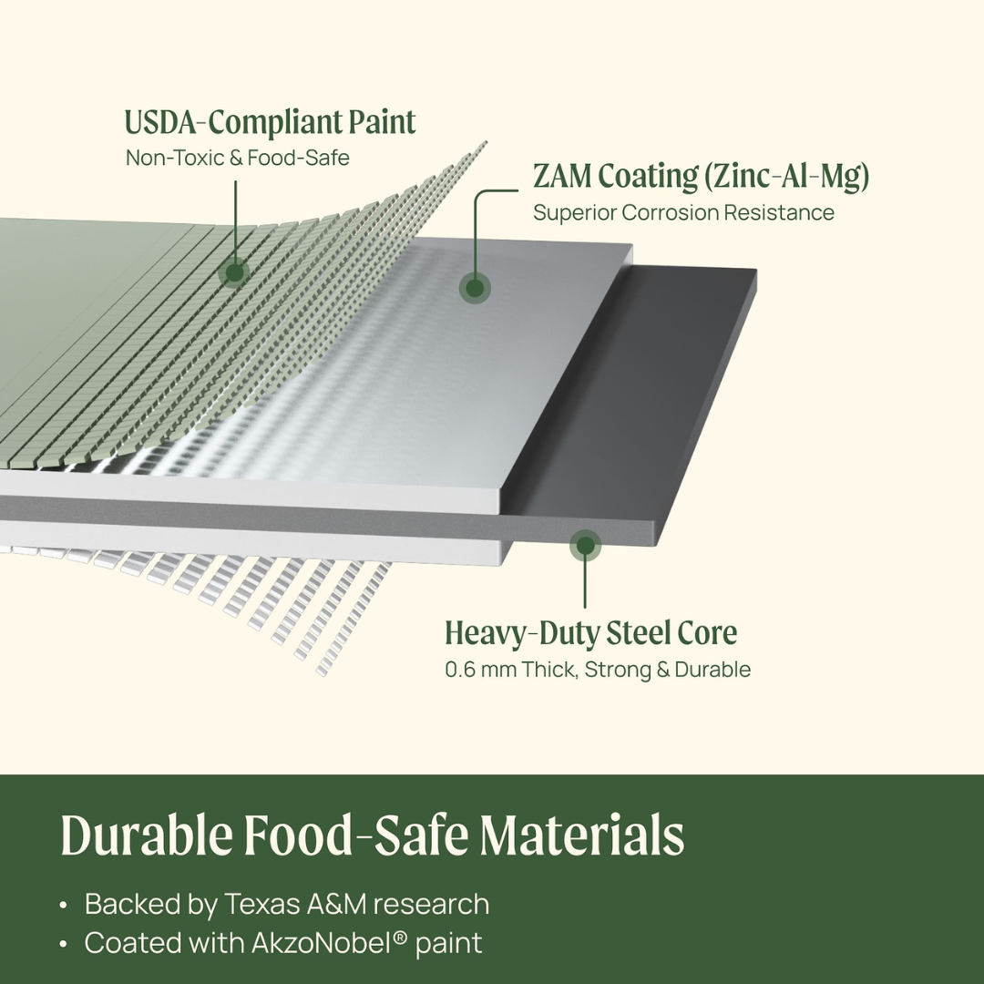 Vego 32" Extra Tall 4 In 1 Small Modular Metal Raised Garden Bed Kit