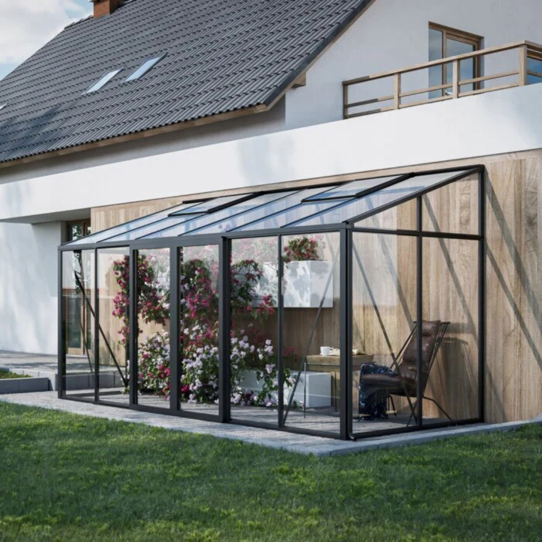 YourGreenhouses Scandiglas Lean-To Greenhouse