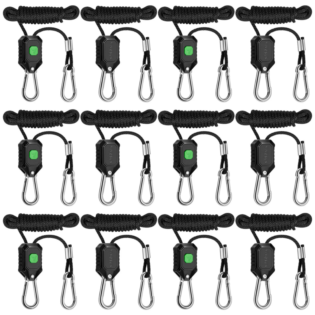 Vivosun LED Grow Light Adjustable Hanger 1/8 Inch, 150 lbs/pair Weight Capacity