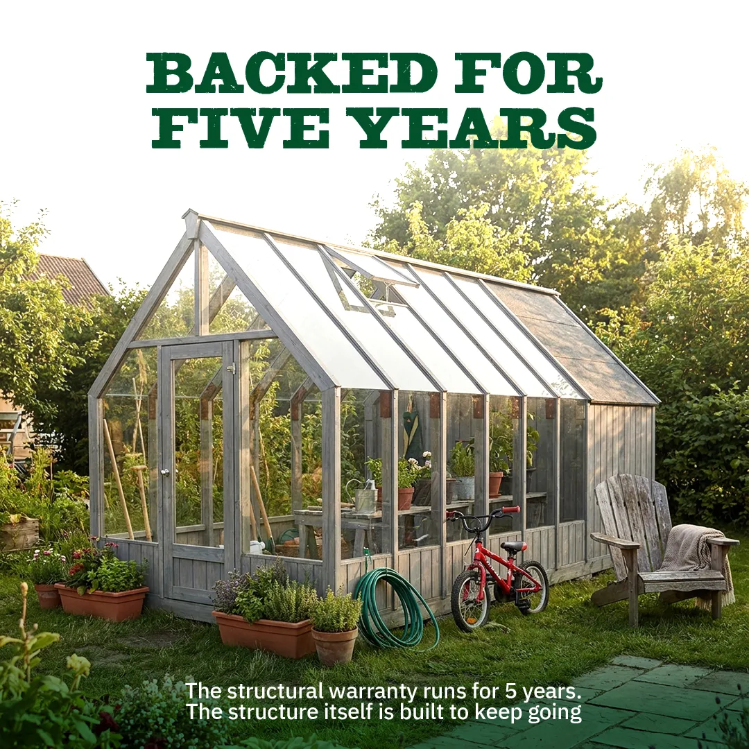 YourGreenhouses Inc Nordwood Arrow Greenhouse With Shed
