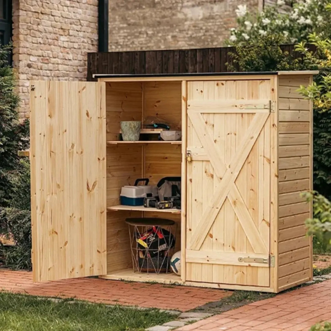 YourGreenhouses Garden Shed with Shelving System