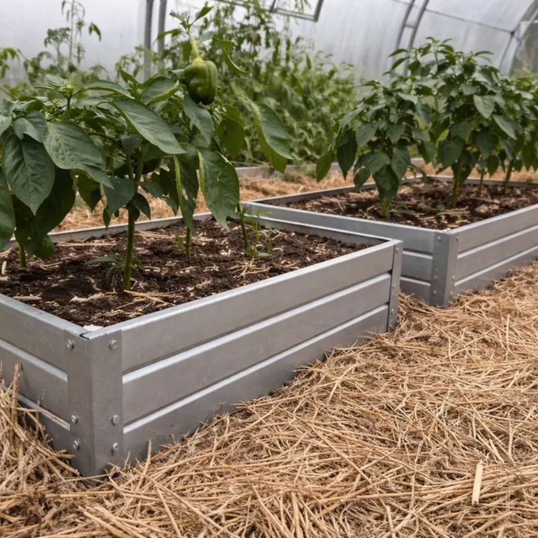 YourGreenHouses Galvanized Steel Raised Gardening Bed