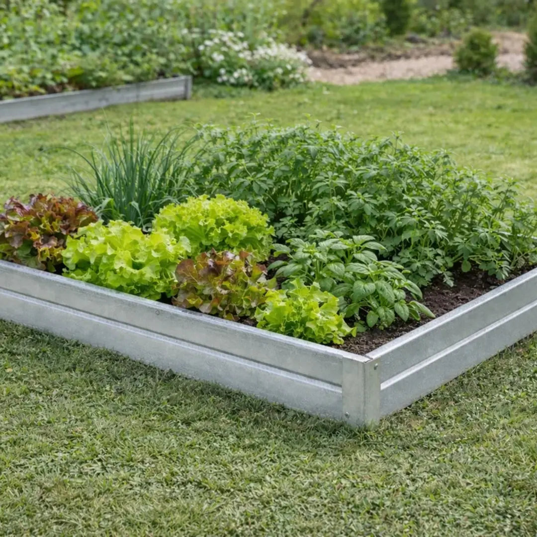 YourGreenHouses Galvanized Steel Raised Gardening Bed