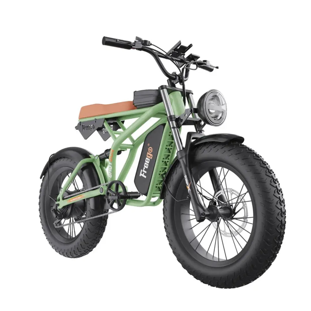 Freego F1 Pro Fat Tires Off Road Electric Bike 7 Speed Gears