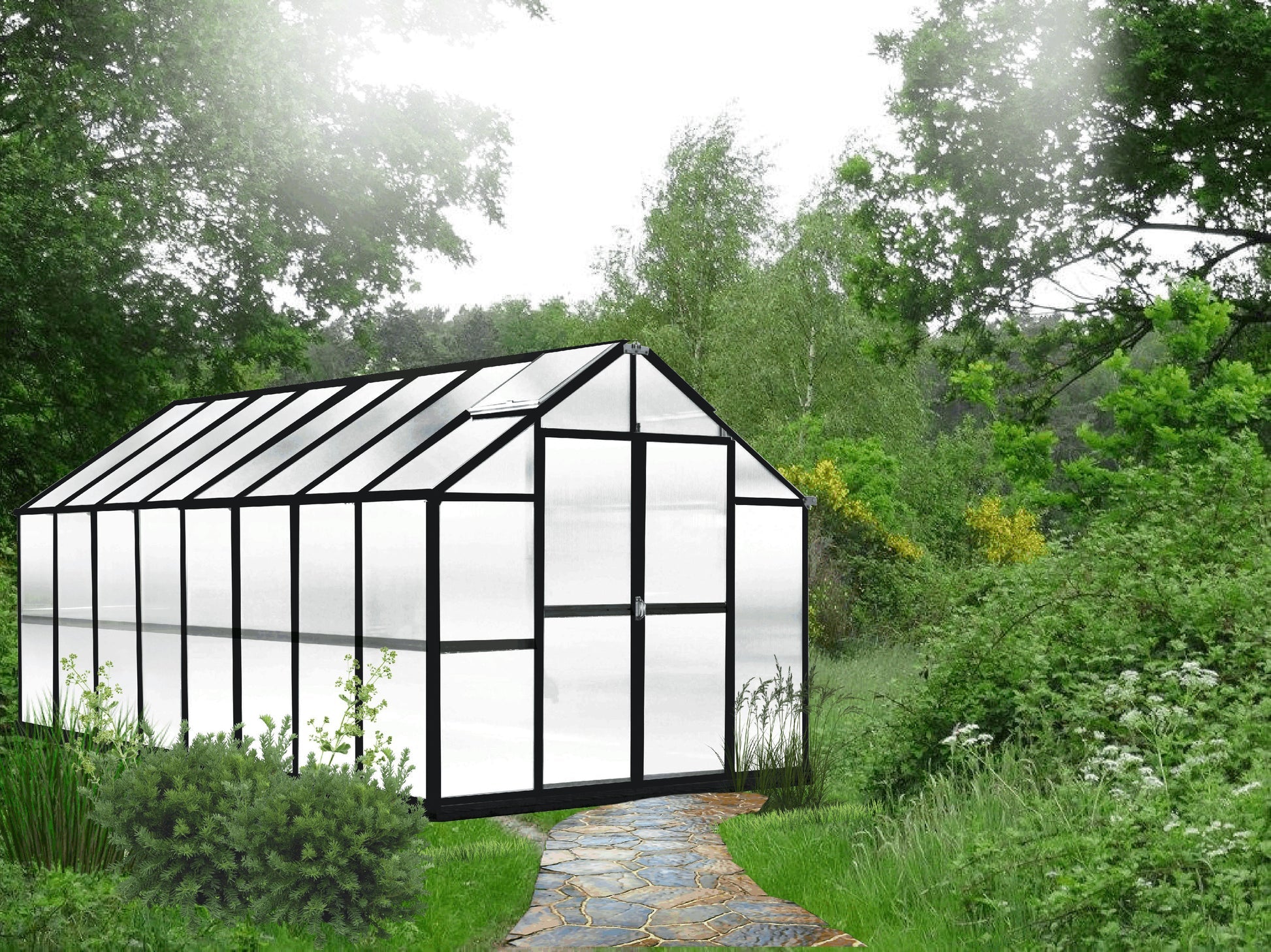 Riverstone MONT Growers Edition Greenhouse - Black Finish