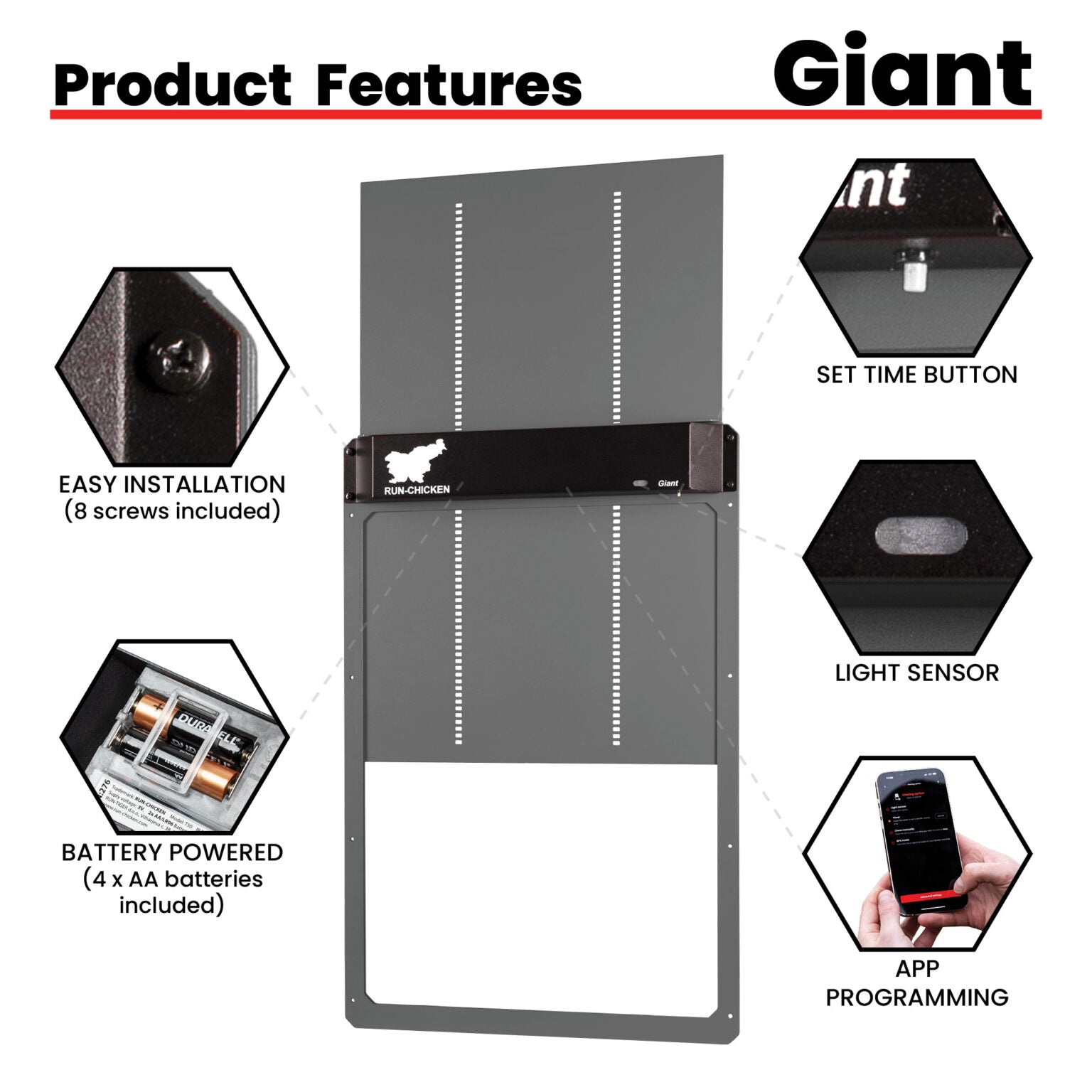 RUN-CHICKEN Giant - Grey