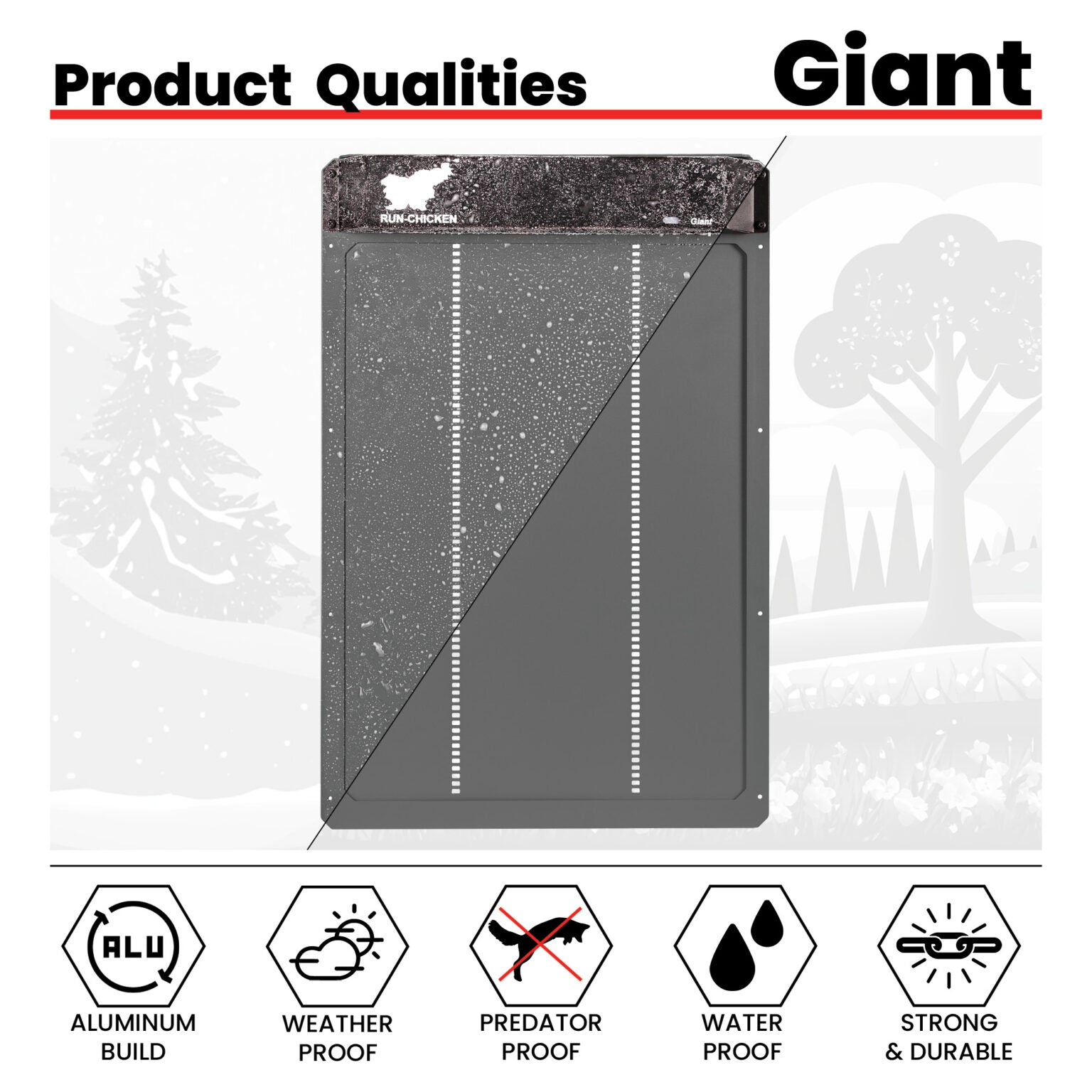 RUN-CHICKEN Giant - Grey