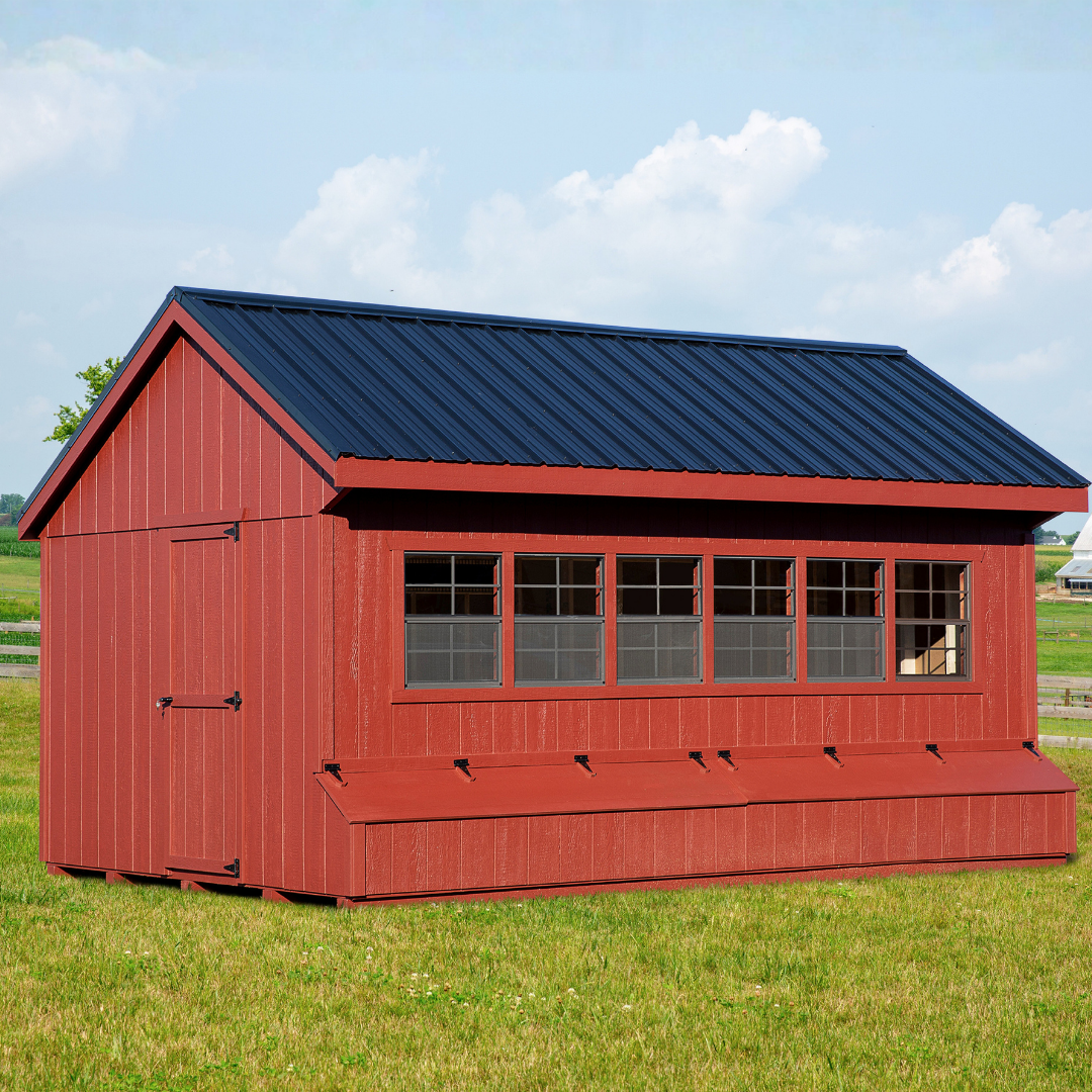Bird-in-Hand 10×16 Quaker Chicken Coop