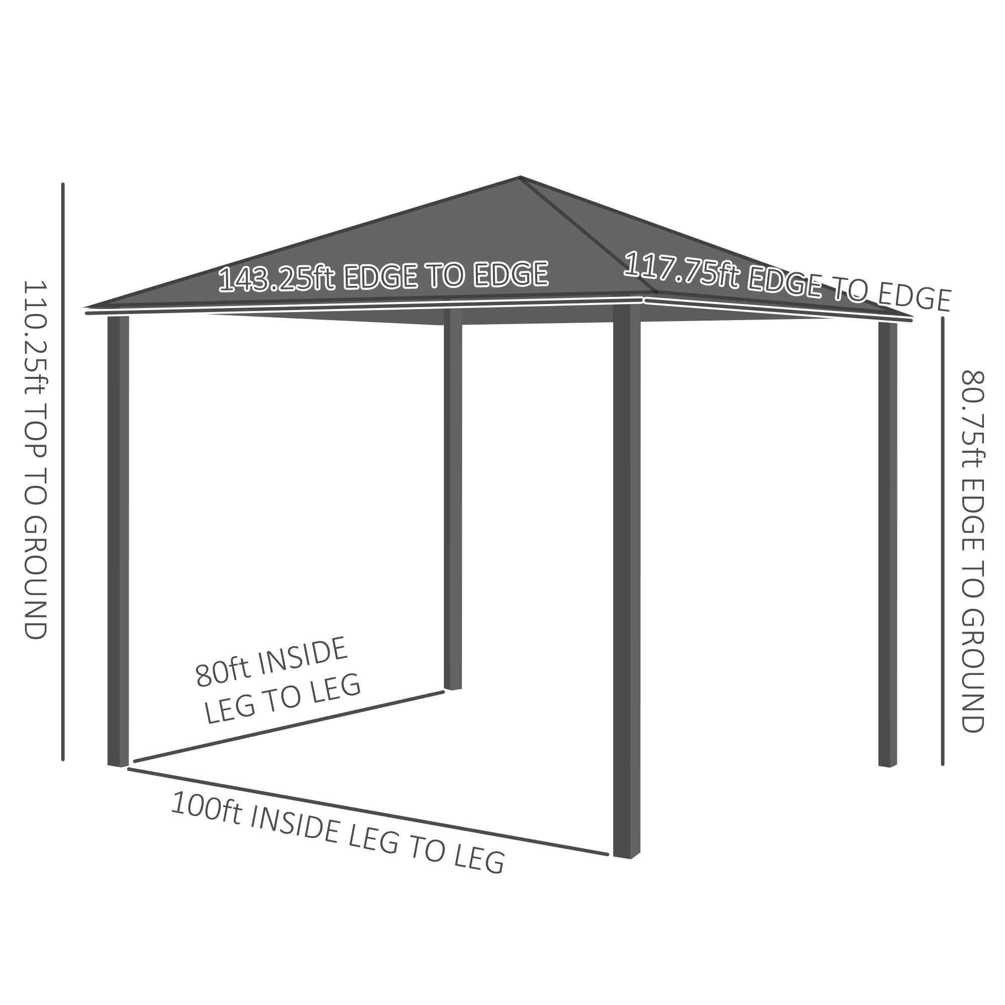 10' x 12' Hardtop Gazebo with Galvanized Steel Roof, Wood Grain Steel Frame, Heavy Duty Permanent - View 3