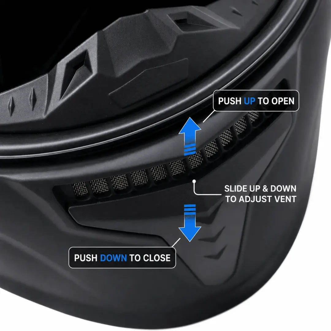 Freego Custom AeroFlow Full-Face Helmet – DOT Certified