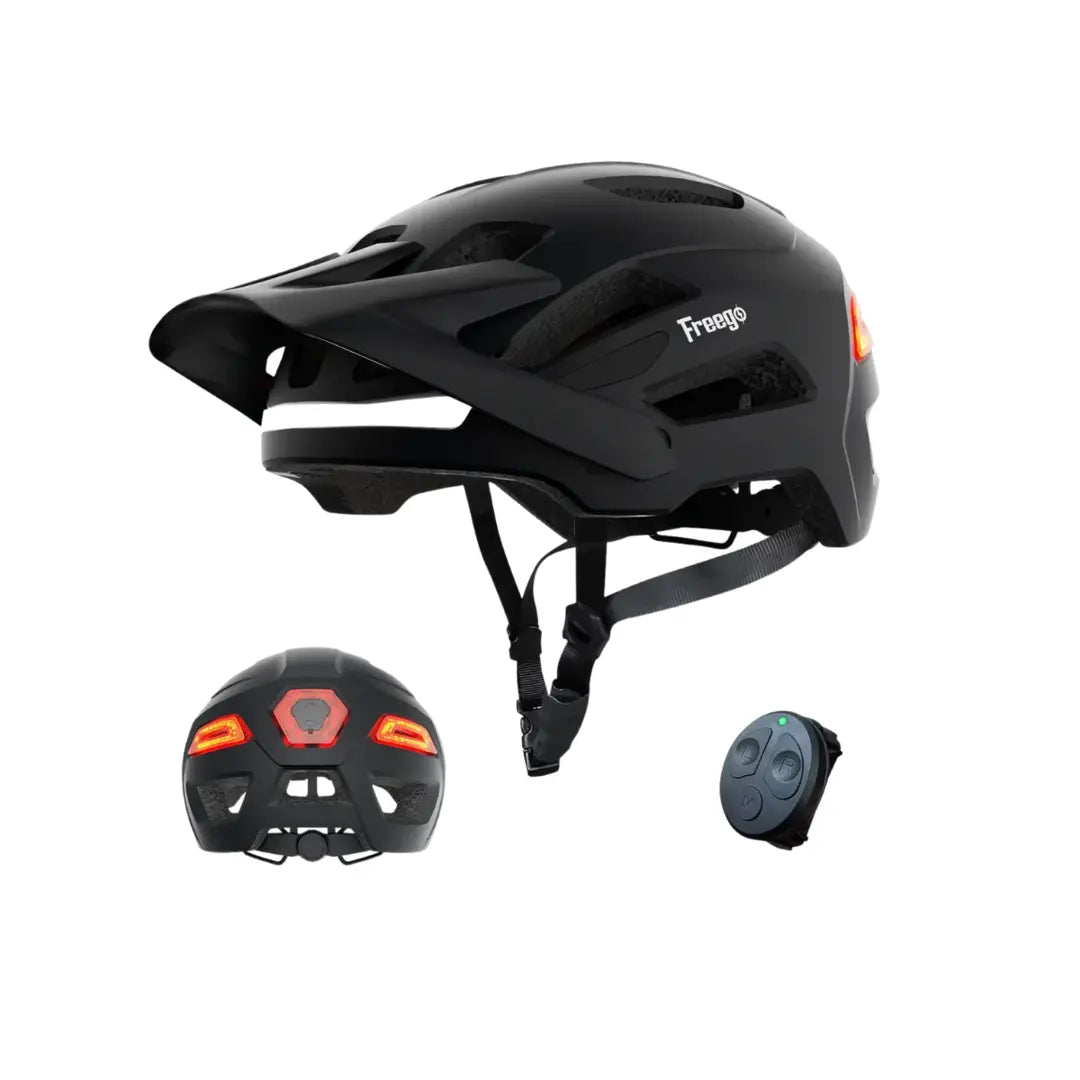 Freego Smart Bike Helmet with LED Signals & Remote Control for Adults