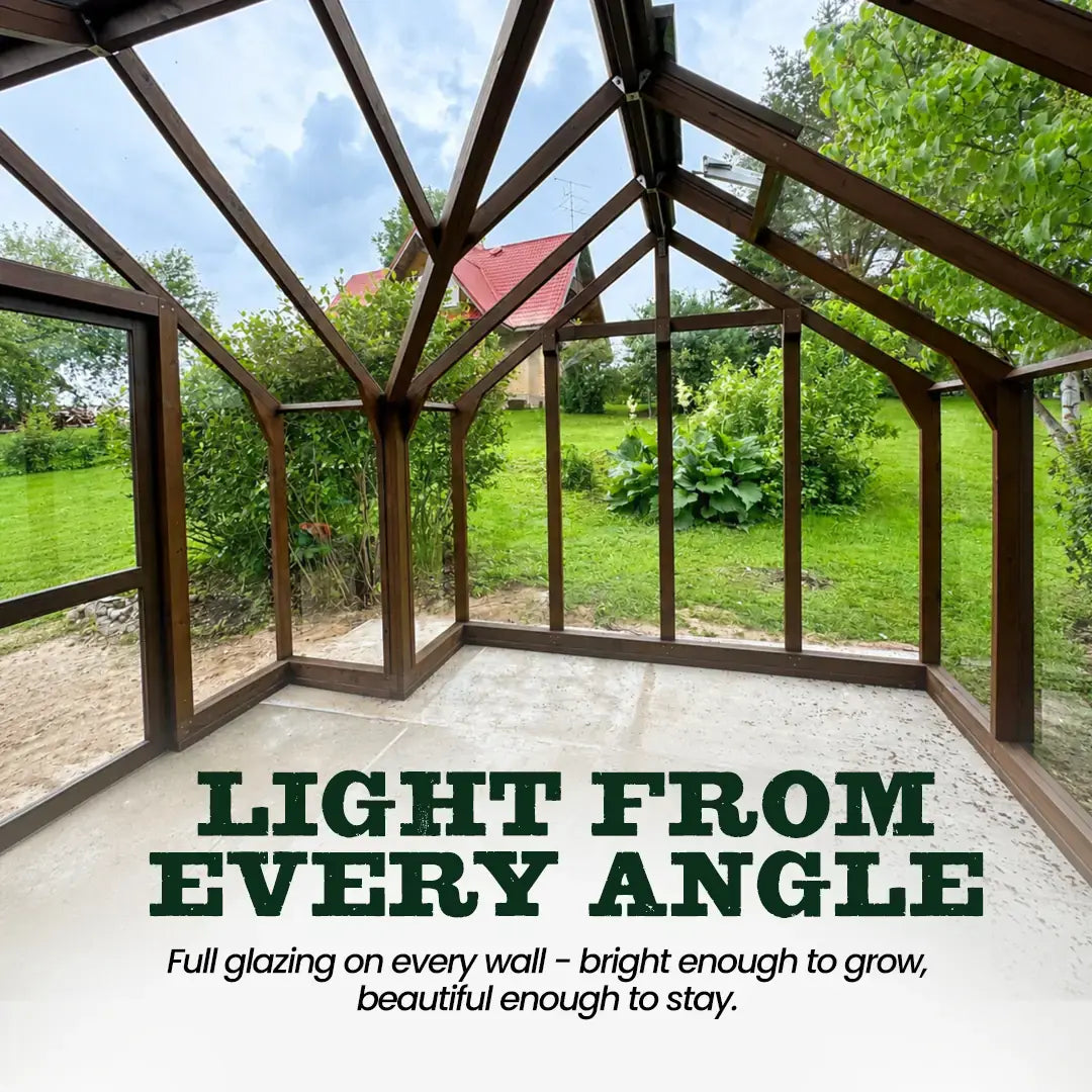 YourGreenHouses Heritage Nord T-shape Greenhouse / Garden Room