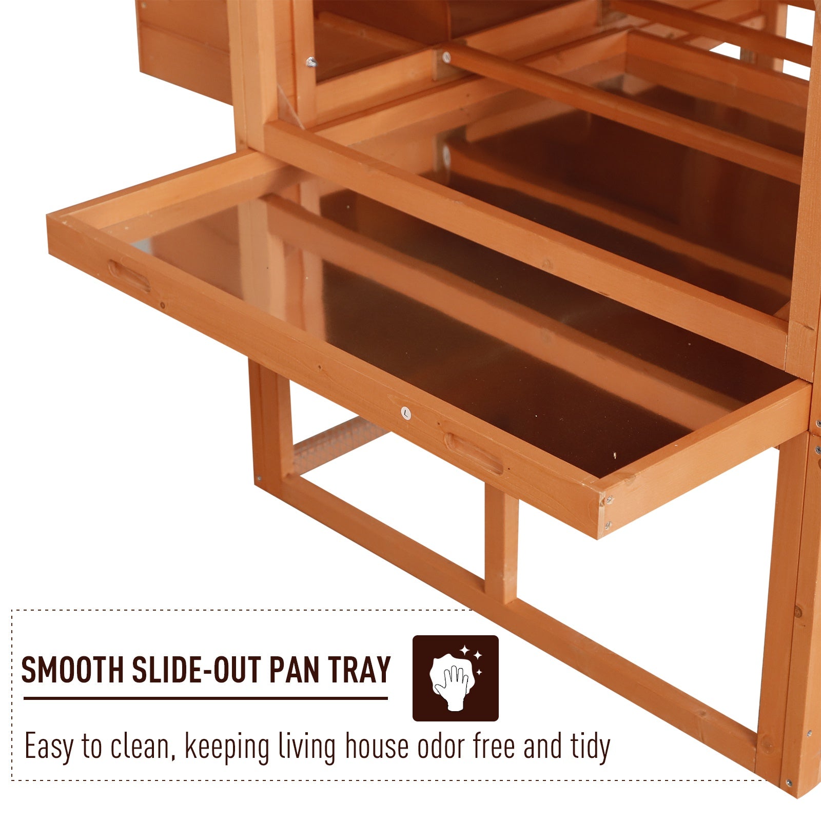 136.5" Chicken Coop Wooden Large Chicken House Deluxe Rabbit Hutch Lockable Poultry Hen Cage - View 3